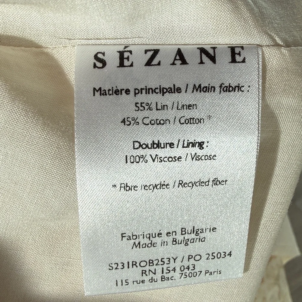 Sezane ROBE LONGUE NEOMIE ALCAZAR OCRE Yellow Floral Dress NWT SIZE 34 US 2 - Picture 12 of 16